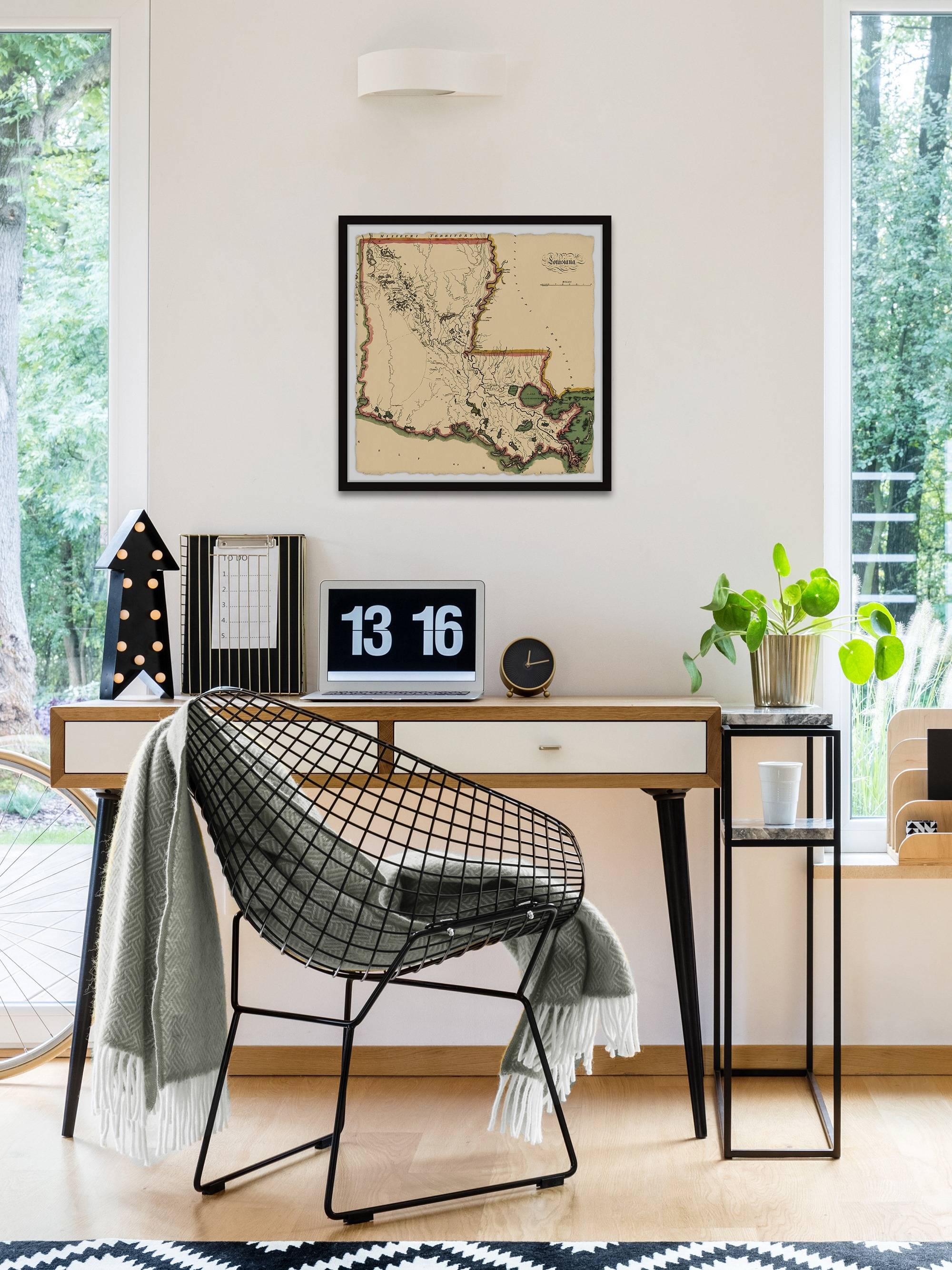 Marmont Hill Colored Outline Framed Wall Art