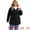 Black Pink, variant on Women's Plus Parka Jacket Fleece Lined Zipper Coat Black Pink 4X