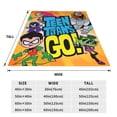 thumbnail image 3 of Teen Titans Go Fleece Blanket Super Soft Warm Throw Blankets, Plush Cozy Fuzzy Blanket, For Couch Sofa Bed Travel Camping 80"X60", 3 of 7