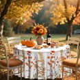 thumbnail image 2 of Fall Tablecloth 70x70 Inch, Round Thanksgiving Autumn Harvest Maple Leaf Table Cover for Party Picnic Dinner Decor, 2 of 6