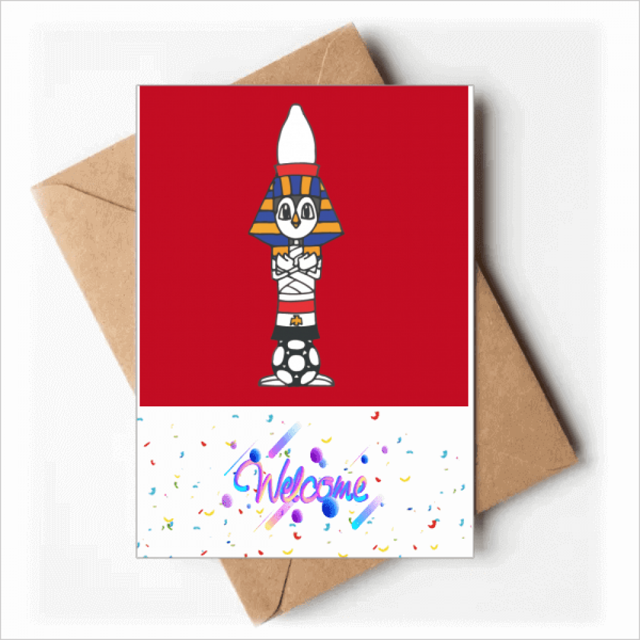egypt sphinx football Welcome Back Greeting Cards Envelopes Blank