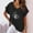 Black, variant on Alllist Short Sleeve Spring Tops for Women 2024 V-Neck Floral Cotton And Linen T-Shirts Dress Blouses for Women