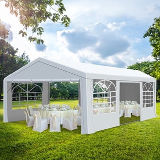 KNUO 20x30ft Heavy-Duty Party Tent, Exclusive Windows, Triple