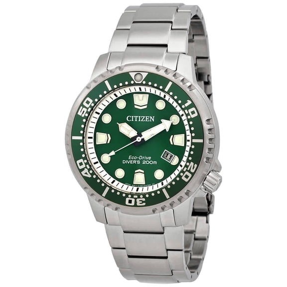 Citizen Promaster Eco-Drive Green Dial Men's Watch BN0158-85X