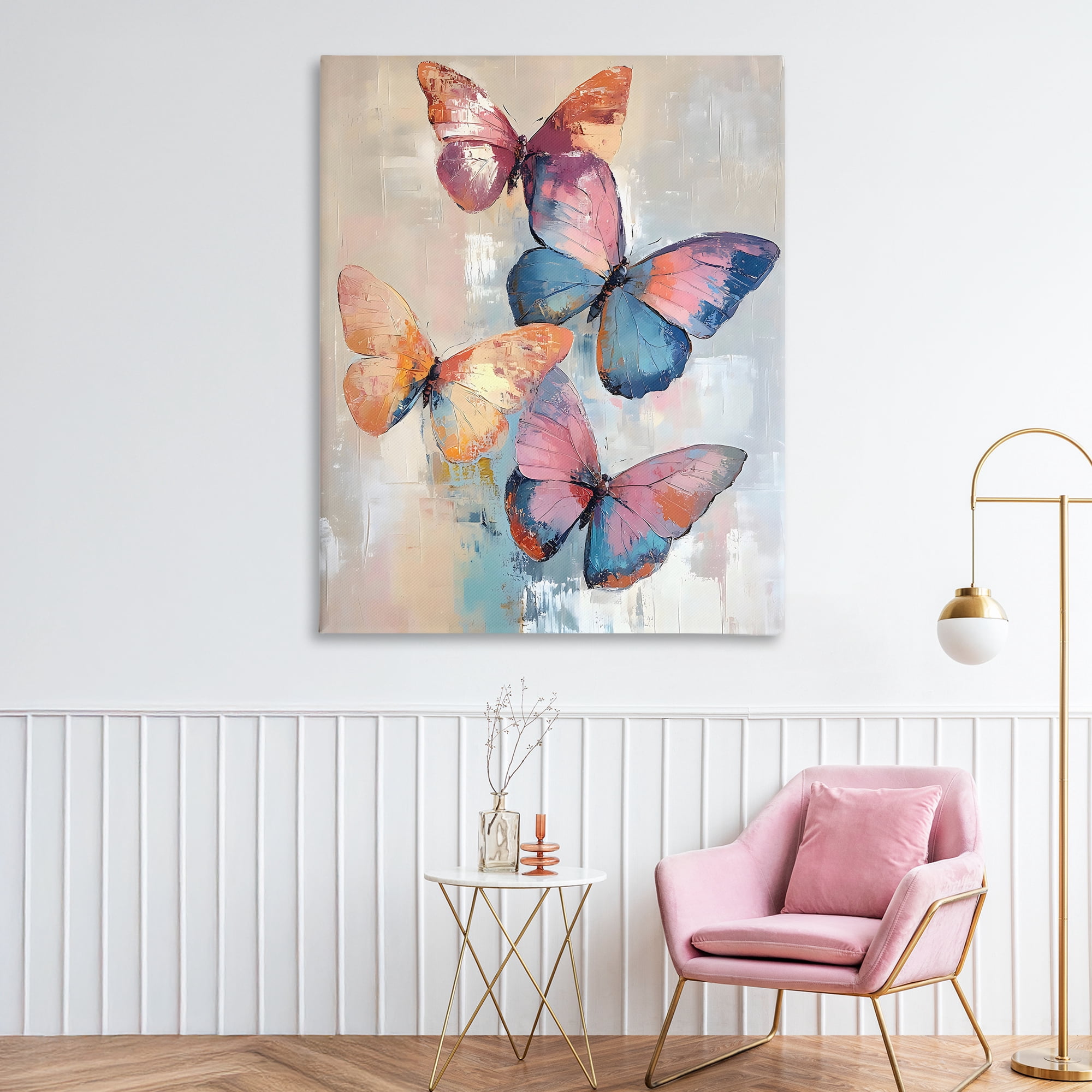 Stupell Industries Butterfly Beauty Abstraction Canvas Wall Art, design by Creative Studio