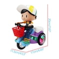 thumbnail image 6 of ZZkhGO Kids Stunt Tricycle Toy, 360° Rotating Music LED Light Car, Pull Back Automatic Wheelie Toy for Boys Girls, 6 of 6