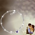 thumbnail image 2 of LEHOZIHEQ Sterling Silver Guardian Angel Wings Bracelets for Women, CZ Design Heart Adjustable Chain Bracelets for Jewelry, 2 of 9