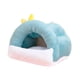 thumbnail image 4 of Hábitats de para hámster Cama de invierno para hámster Cueva para erizo Conejillo de indias enano Azul claro, 4 of 8