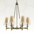 thumbnail image 6 of Royal Designs, Inc. Empire Chandelier Shade CS-1008-5EGG/ST, Eggshell Stripe, 3 x 5 x 4.5, 6 of 8