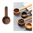 thumbnail image 5 of Solid Wood Measuring Spoon for Coffee, Food Grade Walnut Scoop for Tea and Spices, Long Handle for Canisters and Jars(A), 5 of 6
