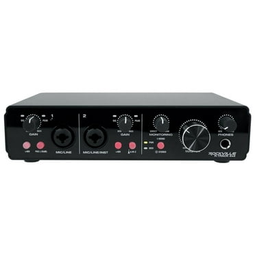 Rockville R-TRACK 2x2 USB Computer Recording Interface 24 Bit 192Khz 2 Mic-Pres