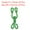 Green, variant on Sewing Hooks and Eye, 24pack Polyester Covered Hooks and Eyes Closure for Clothing(Light Gray, 37mm Length)