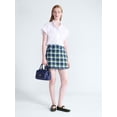 thumbnail image 2 of Free Assembly Women's and Women's Plus Ruffle Trim Neck Top with Short Sleeves, Sizes XS-4X, 2 of 5