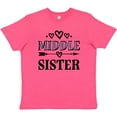 thumbnail image 3 of Inktastic Middle Sister Announcement Youth T-Shirt, 3 of 5