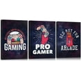 thumbnail image 1 of 3 Pieces Gaming Room Decor Playstation Canvas Wall Art Video Gamer Wall Art Gaming Wall Decor Video Game Art Gamer Room Decor Gaming Posters for Boys Room Easy to Hang 12x16x3, 1 of 6