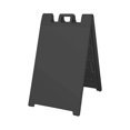 thumbnail image 2 of Plasticade Signicade Portable A-Frame Folding Sidewalk Double Sided Sign Stand, Black, 2 of 4