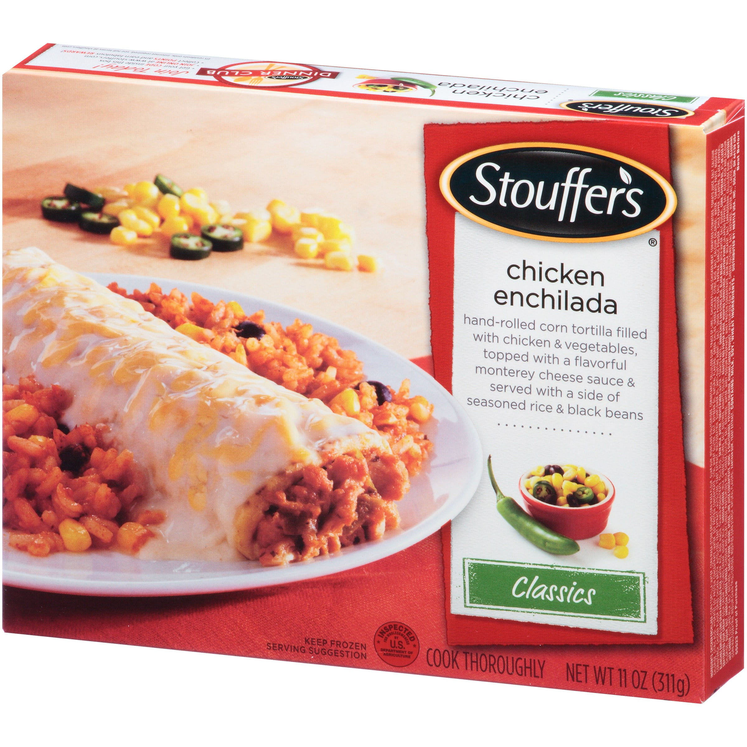 STOUFFER'S CLASSICS Chicken Enchilada 11 oz. Box