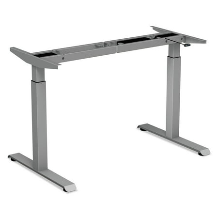 Alera 2-Stage Electric Adjustable Table Base 27 1/4? to 47 1/4? High Gray (ALEHT2SSG)