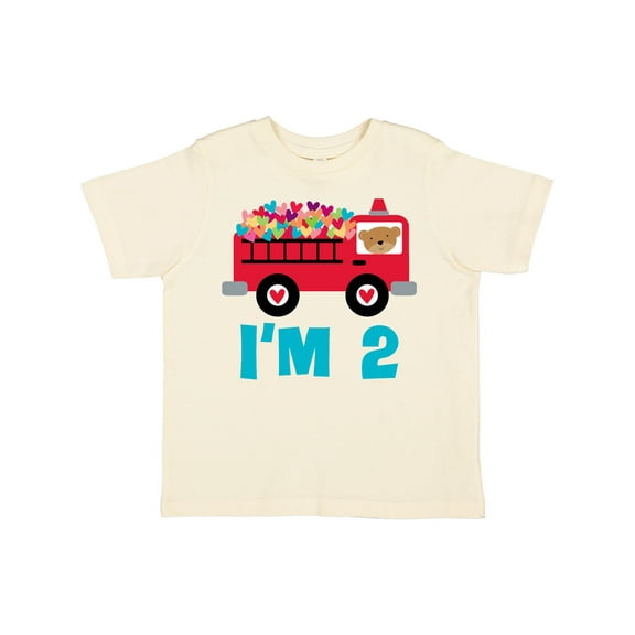Inktastic Fire Truck 2nd Birthday Boys or Girls Toddler T-Shirt