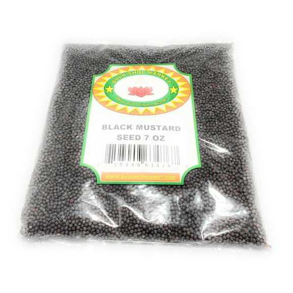 BLACK MUSTARD SEED 7 OZ (200 GM) SPICE BY BULKSHOPMARKET