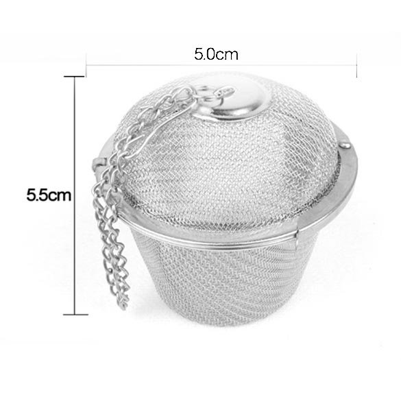 Batería de Cocina Colador de té de acero inoxidable con bloqueo de malla de especias de té de acero inoxidable de 5,5 cm Ndcxsfigh Nuevos Originales