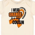 thumbnail image 4 of Inktastic I Wear Orange for My Cousin Leukemia Awareness Boys or Girls Baby Bodysuit, 4 of 5