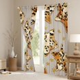 thumbnail image 3 of Homewish Stars Print Black Out Curtains For Children Teens Adults,Bling Golden Glitter Curtains Pack of 2 (42x63 Each),Animal Leopard Print Bedroom Curtains,Super Cozy Room Decor, 3 of 6