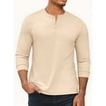 thumbnail image 2 of GENTS BLISS Henley Men Sweatshirts Fleece Pullover Men Shirts Long Sleeve Button Sweatshirts for Men, 2 of 11