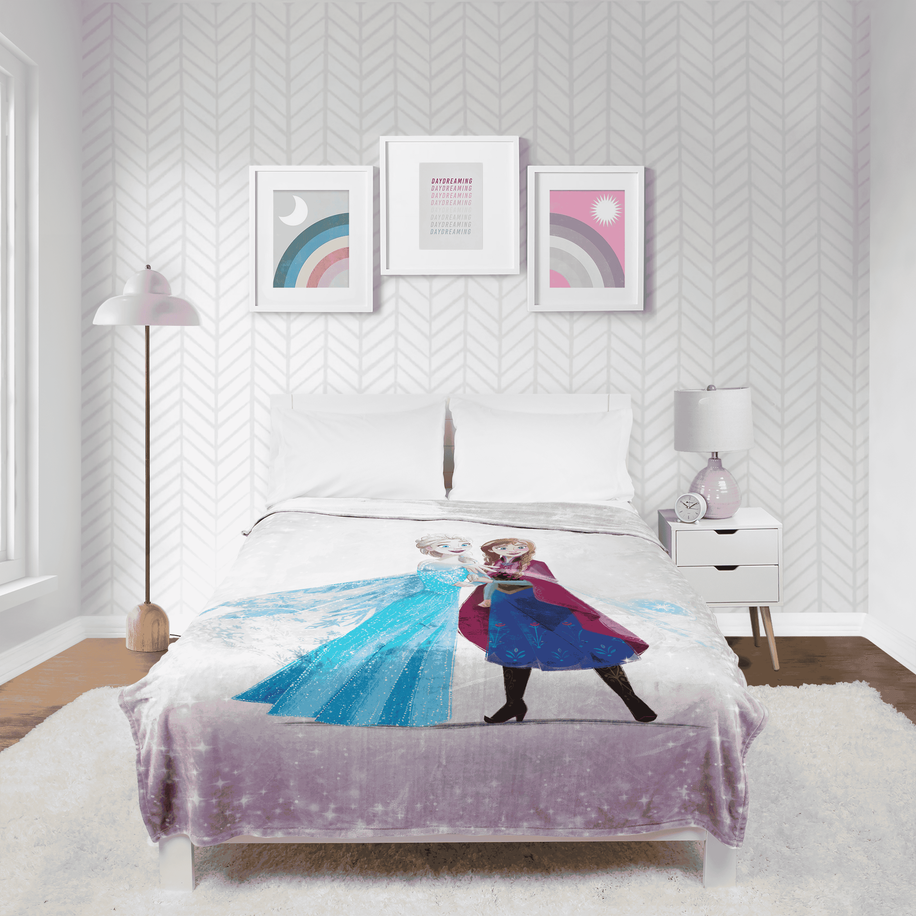 Disney Frozen Winter Frost Adventures 62x90 Kids Throw Blanket - Soft & Cozy Bedding Accessories