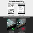 thumbnail image 2 of cool-fish Cool-Fish K801 USB 3.1 Type-C External Hard Drive Enclosure for 2.5" SATA HDD/SSD, Tool-Free Installation, Compact & Portable Design, Compatible with Windows/Mac, Black ABS Material, 2 of 7