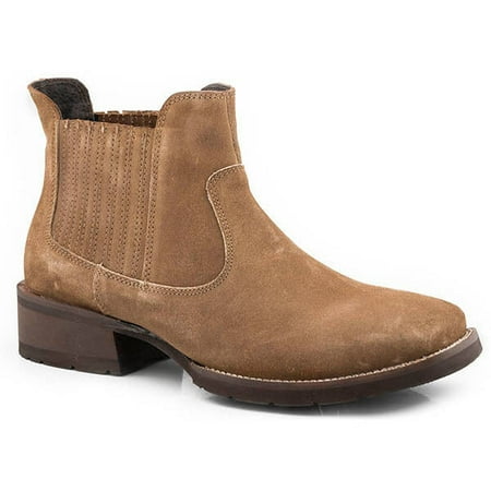 

Men s Roper Lucas Leather Ankle Boots Handcrafted Tan