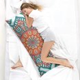 thumbnail image 4 of Mandala Long Body Pillow Cover – Soft & Breathable Meditation Fabric, Hidden Zipper, 20"x54", Psychedelic Trippy Print – Gift for Side Sleepers, Pregnancy, Zen Home Decor, 4 of 7