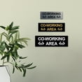 thumbnail image 3 of Basic Co-Working Area Sign (Brushed Gold) - Small, 3 of 5