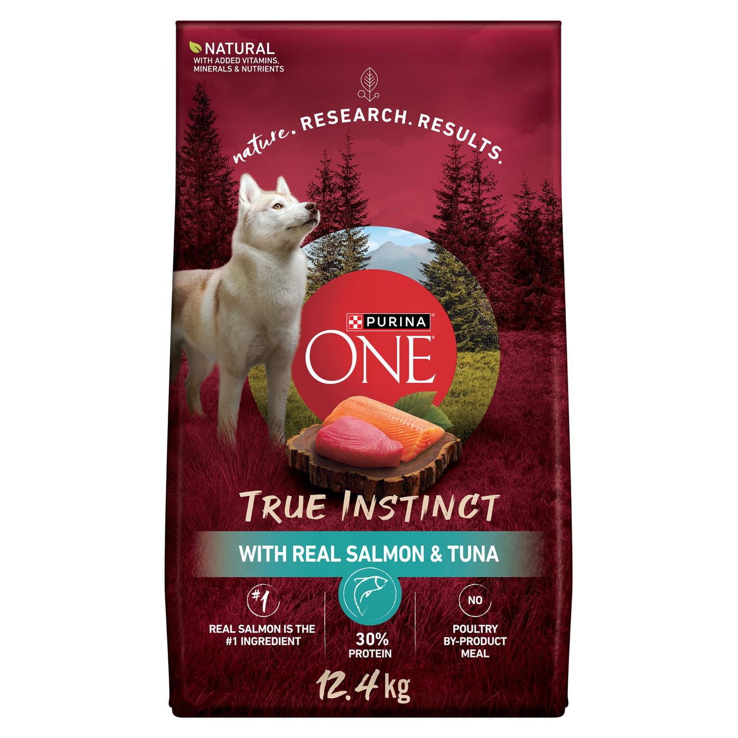 Purina ONE True Instinct Salmon & Tuna, Dry Dog Food, 1.72-12.4 kg
