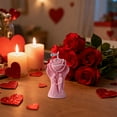 thumbnail image 4 of Romantic Love Scented Candle - Hugging Couple Lover Candle, Valentine's Day Anniversary Wedding Gift Room Decor - Rose Shaped Soy Wax Handmade Candle - Bubble Body Decor Candle, 4 of 7
