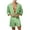 Green, variant on Mens Satin Robe Silky Bathrobe Lightweight Sleepwear Luxurious Pyjama Set Hooded Nightgown Navy