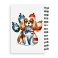 thumbnail image 2 of Patriotic Cavalier King Charles Spaniel 4th of July Independence Paws Spiral Bound Journal Dog Lover Gifts 5x7in Spiral Notebook - 02010, 2 of 5