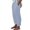 Light Blue, variant on Yungyresw Linen Pants Women Solid Color Loose Wide Leg High Waisted Pants, Temperament Cotton Linen Straight Casual Pants with Pocket, Palazzo Pants for Women Light Blue M