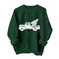 thumbnail image 5 of qucoqpe Women's Christmas Crewneck Sweatshirt Trendy Long Sleeve Holiday Graphic Print Pullover Top, 5 of 6