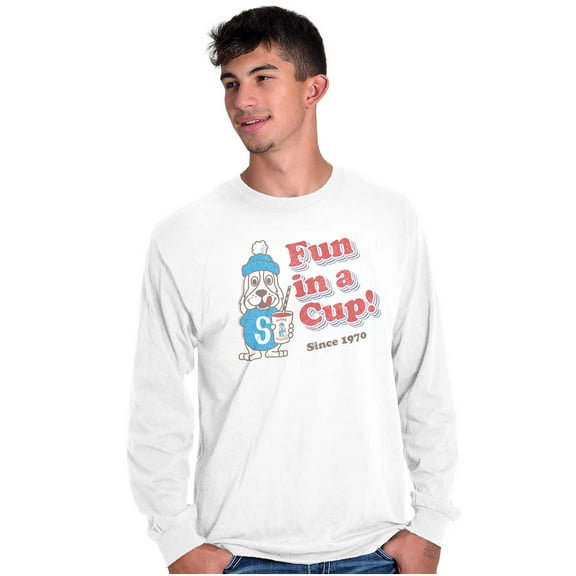 Fun In A Cup Slush Puppie Logo Long Sleeve TShirt Men Women Brisco Brands M