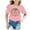 Pink, variant on Kids Back To School Oversized Fit Cute Round Neck Short Sleeve Happy First Day Of Pre-K, Pencil Graphic Tee, 3-8t