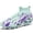 Light Blue, variant on High-Top Soccer Cleats for Men Adult Younth Lightweight Football Shoes with Ankle Support, Breathable Outdoor Turf Cleats for Training and Matches, Long Studs