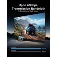 thumbnail image 3 of Cable HDMI XAOSUN en ángulo recto 2.1 m 8K @60Hz 4K @120Hz HDR PS5, 3 of 8