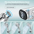 thumbnail image 1 of Digital Display Adapter Shower Head Holder Home Bathroom Electroplating Dual Display Temperature Readings Digital Shower, 1 of 5