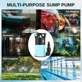 thumbnail image 6 of Sump Pump 1.15HP Submersible Water Pump, Thermoplastic Portable Utility Pump 3960 GPH High Flow Water Removal, with 33ft Cord for Pool Tub Garden Pond Draining, 6 of 6