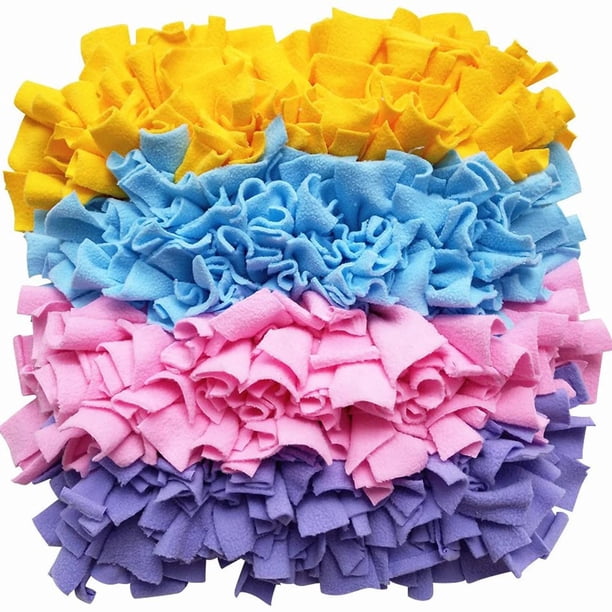 Xihbxyly Tapete de Lana para Olfatear, Lavable, Estimula La Búsqueda Natural de Alimento Del Perro, Lavable a Máquina, Apto para Todas Las Razas, Fácil de Rellenar, 45 X 45 Cm