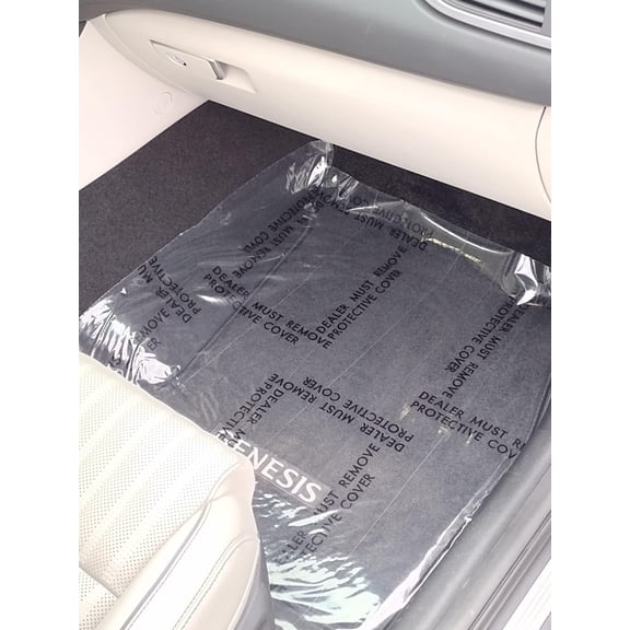 RONGTUO Adhesive Plastic Dealer Floor Mats – 4 MIL, 24" x 200 FT Roll, Must Remove
