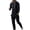Black, variant on Lovskoo Men's Track Suits 2 Piece Set Hooded Solid Color T-Shirt Set Sports Long Sleeve Hooded Casual Outwear & Jackets Sets Gray