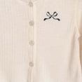 thumbnail image 4 of QSXADF Girls Long Sleeve Cardigan Toddlers Knit Sweater Ribbed Knit Cardigan Crop Length Long Sleeve Sun Protection Summer Casual Girls Outerwear Children's Outwear, 4 of 5
