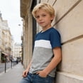 thumbnail image 6 of TBWNWG Boys Casual Crewneck Long Sleeve Shirt Comfortable Daily Wear Youth Top for Play And School,Sizes 8-9 Years, 6 of 6